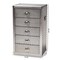 Baxton Studio Davet Silver Metal 5-Drawer Accent Chest 152-9190 - alternate 9